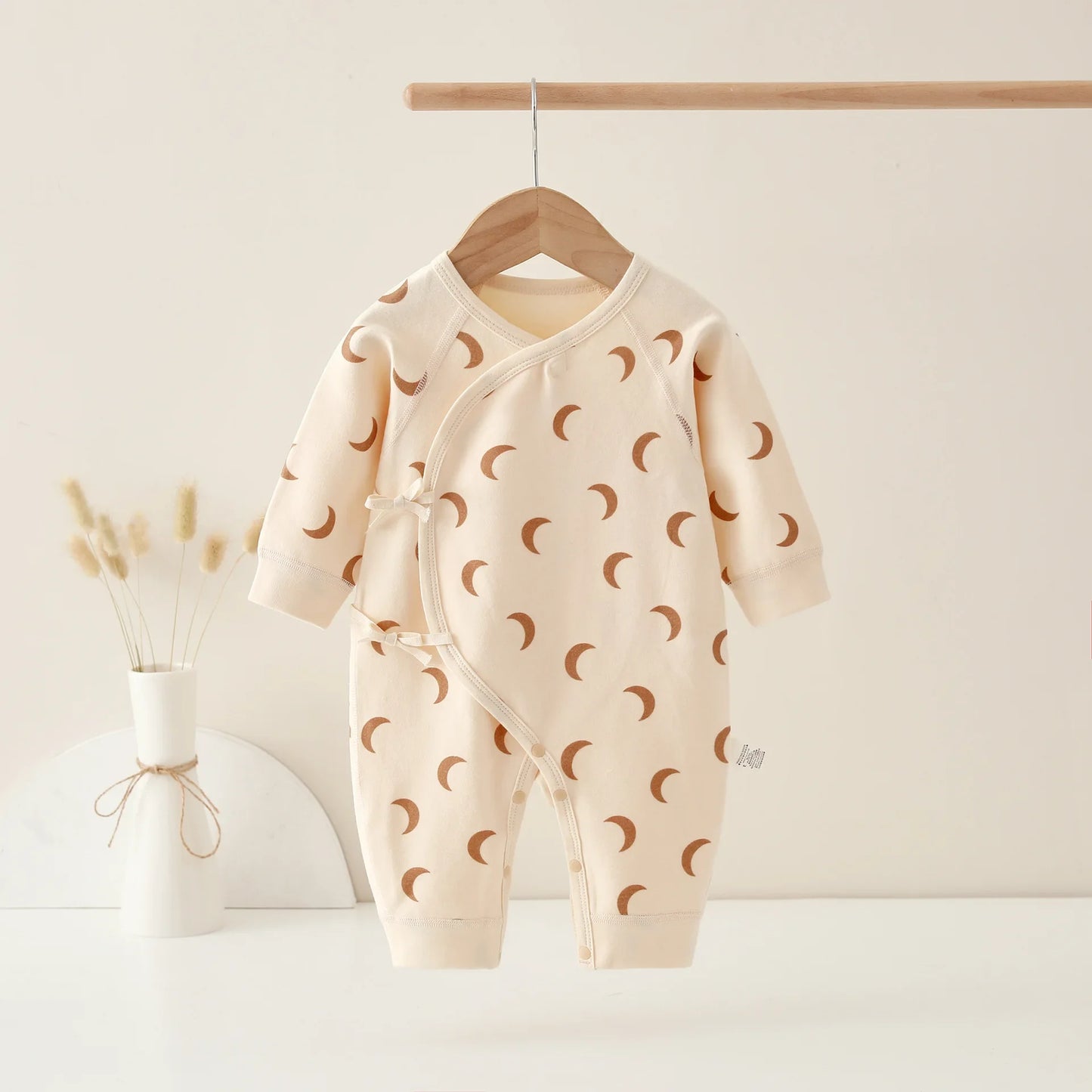 Unisex Strampler 0-6 Monate, 100% Baumwolle, Langarm