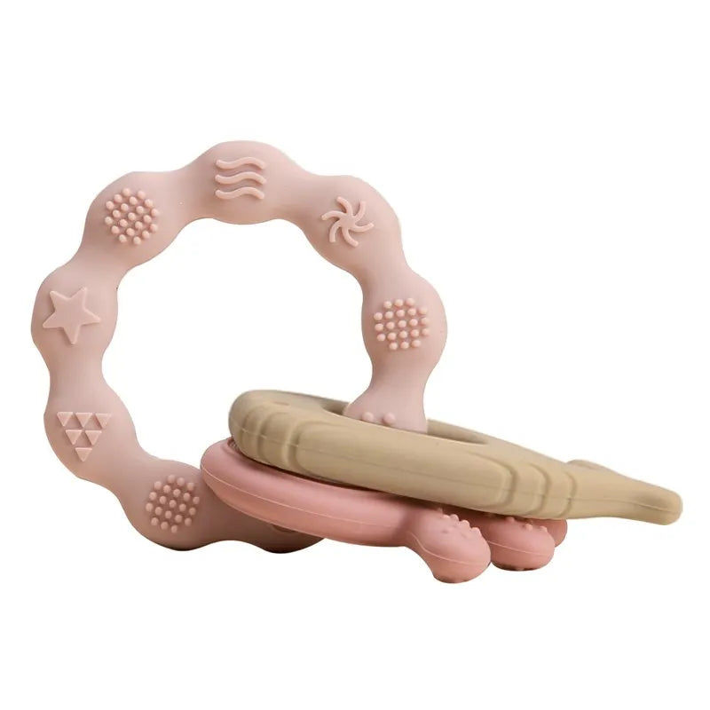 Silicone Baby Teething Mitten – BPA-Free Cartoon Bear Glove for Infants, Soothing Molar Teether, Anti-Scratch & Oral Care Toy