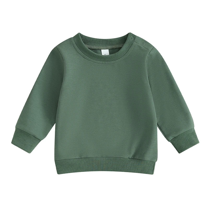 Pullover für Babys & Kleinkinder – Unisex Sweatshirt mit langen Ärmeln für Herbst und Frühling, für Jungen und Mädchen im Alter von 0–36 Monaten