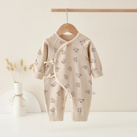 Unisex Strampler 0-6 Monate, 100% Baumwolle, Langarm