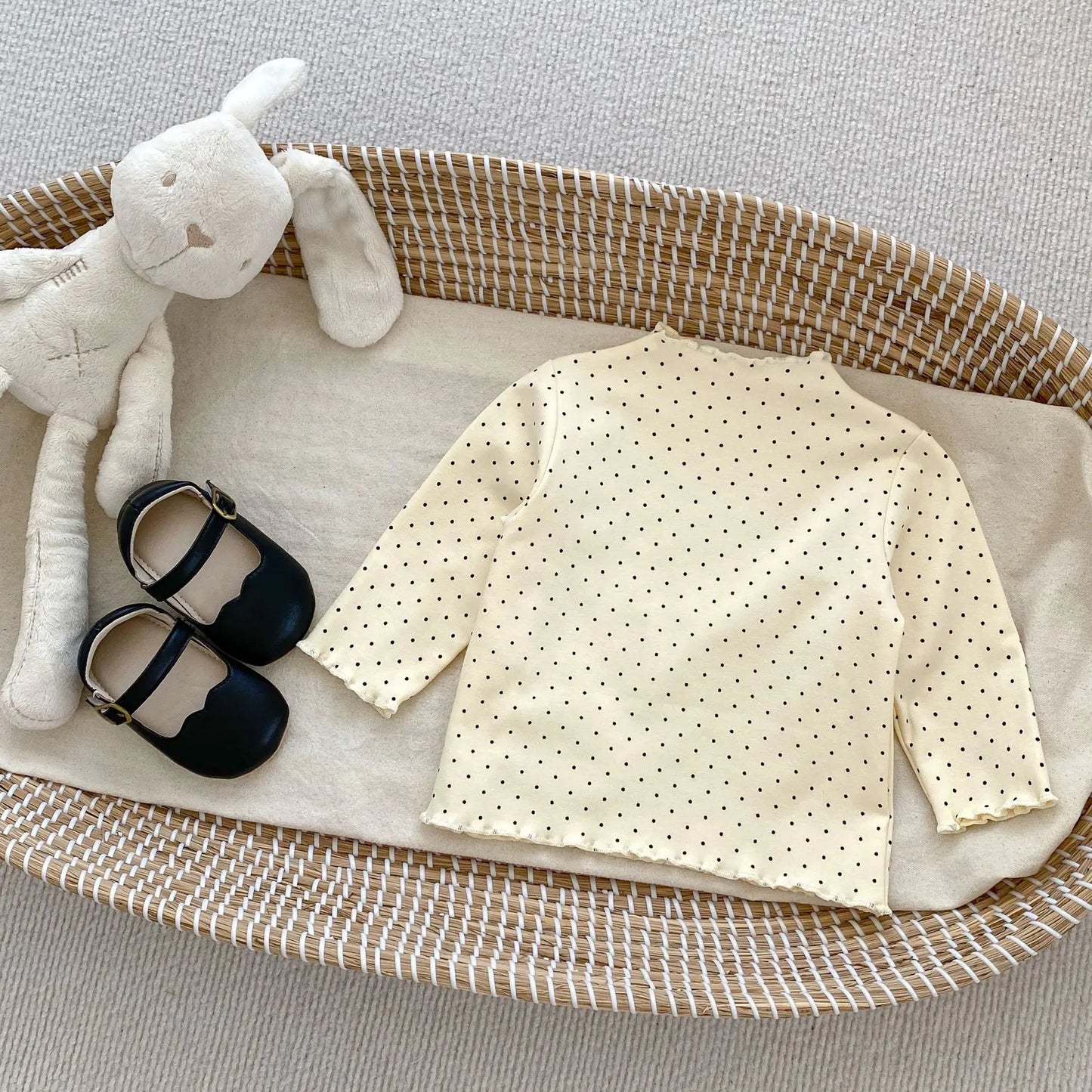 Langarmshirt für Mädchen – 100 % Baumwolle – Für 6 Monate bis 3 Jahre
