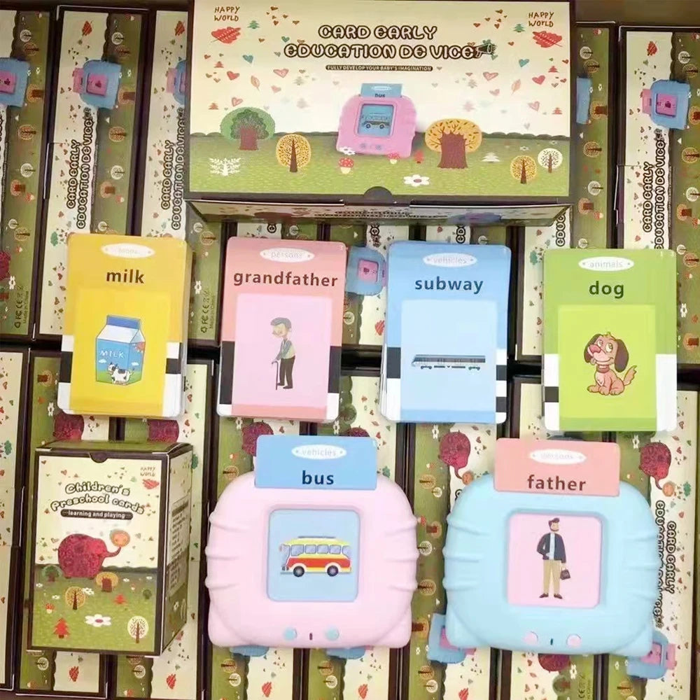Elektronische Lernkarten für Kinder – Frühpädagogische Flashcards für Vorschulkinder, Montessori Spielzeug, Talking Flashcards für Kleinkinder