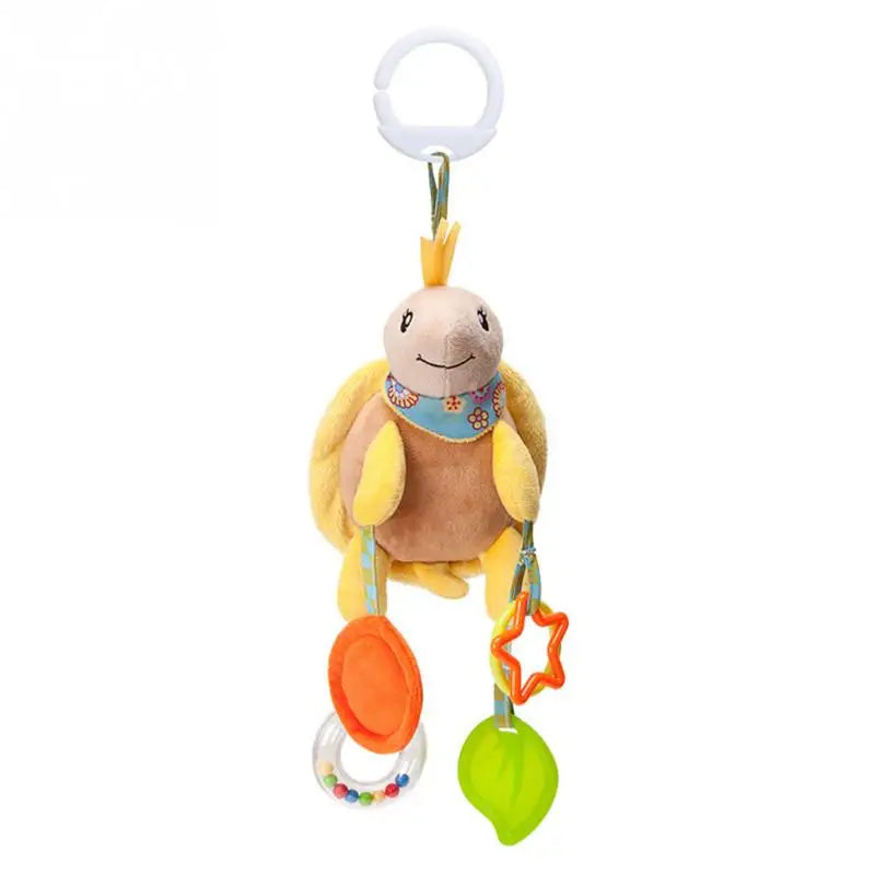 Weiches Plüsch-Rasselspielzeug – Giraffe & Zebra mit Beißring für Babys