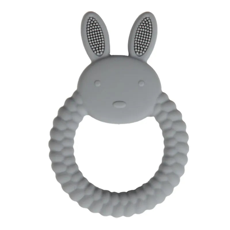 Silicone Baby Teething Mitten – BPA-Free Cartoon Bear Glove for Infants, Soothing Molar Teether, Anti-Scratch & Oral Care Toy