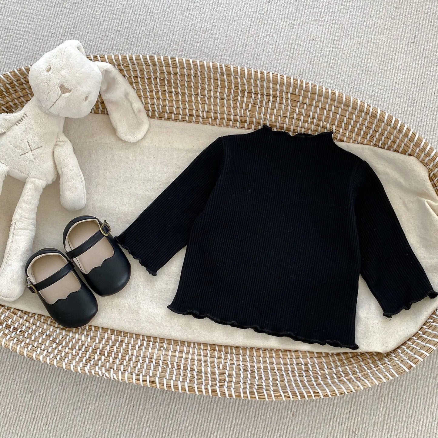 Langarmshirt für Mädchen – 100 % Baumwolle – Für 6 Monate bis 3 Jahre