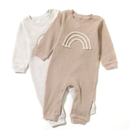 Unisex Strampler 0-24 Monate, 100% Baumwolle, Langarm