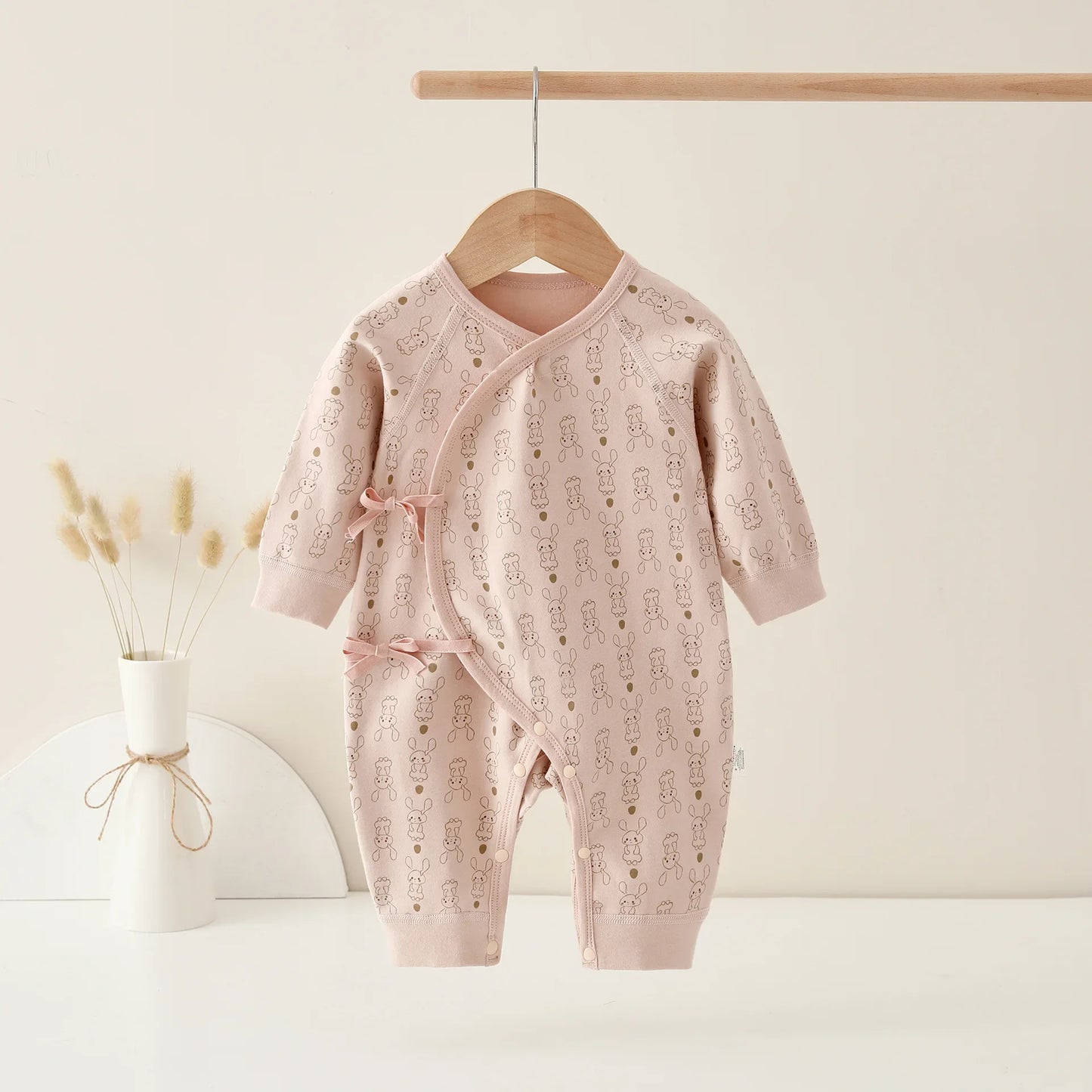 Unisex Strampler 0-6 Monate, 100% Baumwolle, Langarm