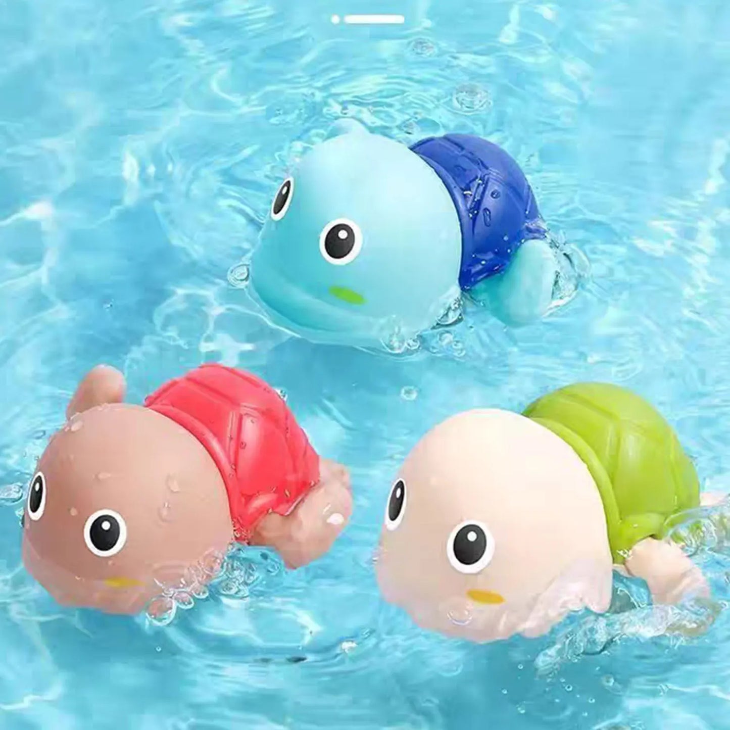 Aufziehbares Baby-Badespielzeug – Schwimmende Ente & Schildkröte für Wasserspaß in Badewanne & Pool