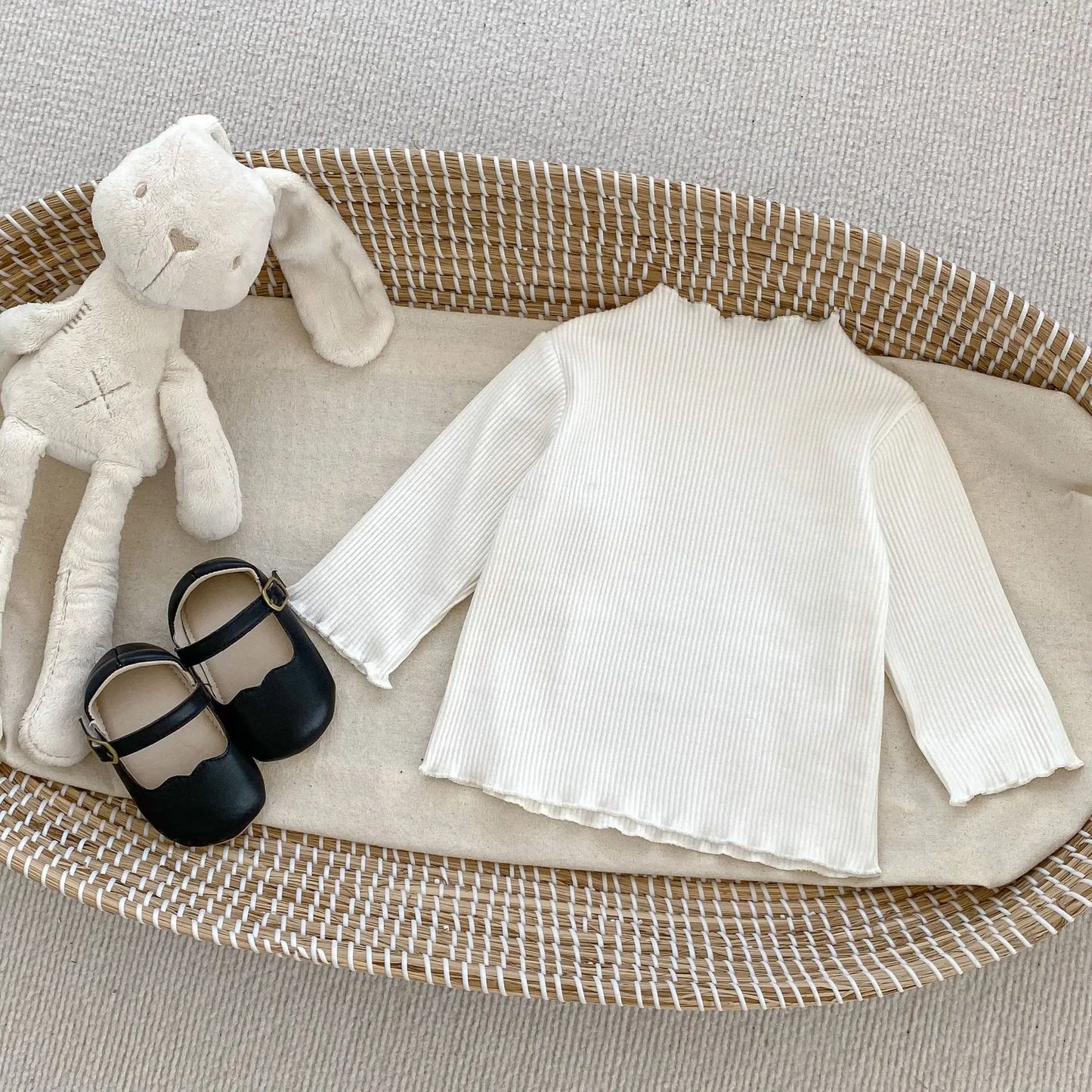Langarmshirt für Mädchen – 100 % Baumwolle – Für 6 Monate bis 3 Jahre