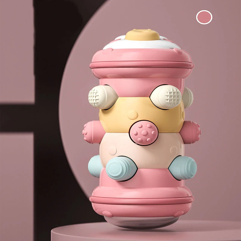 Baby Krabbelrolle Spielzeug – Montessori Pädagogisches Spielzeug für Babys zur Förderung der Motorischen Entwicklung und Sensorik (0-12 Monate)