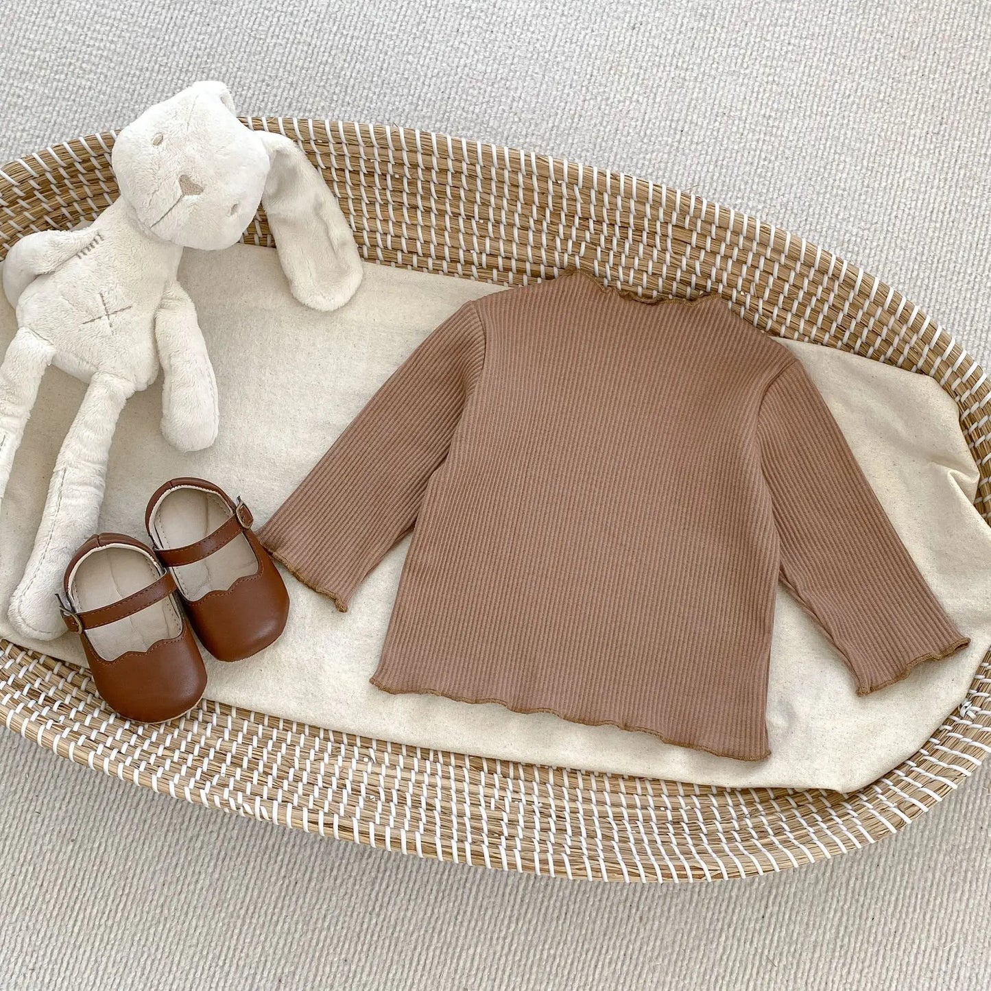 Langarmshirt für Mädchen – 100 % Baumwolle – Für 6 Monate bis 3 Jahre