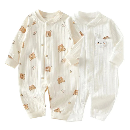 Unisex Strampler 0-24 Monate, 100% Baumwolle, Langarm