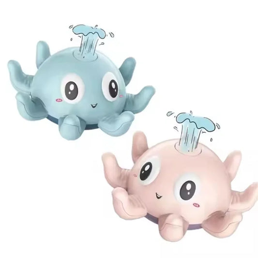 Elektrisches Oktopus-Badespielzeug mit LED-Lichtern & Musik – Automatischer Wassersprinkler, BPA-frei – Perfektes Geschenk für Kleinkinder