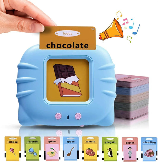 Elektronische Lernkarten für Kinder – Frühpädagogische Flashcards für Vorschulkinder, Montessori Spielzeug, Talking Flashcards für Kleinkinder
