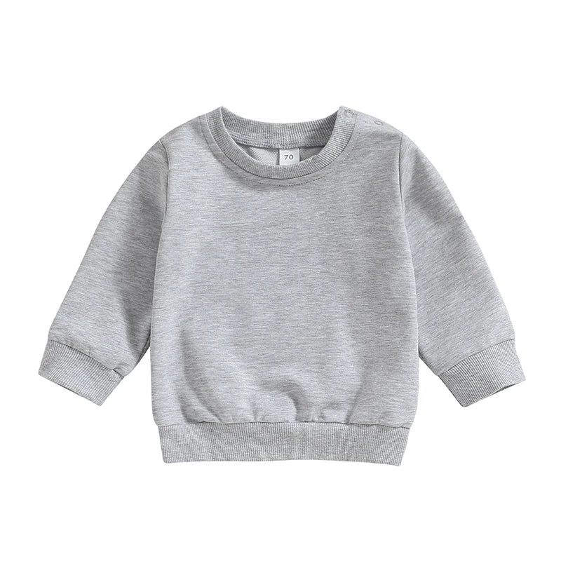 Pullover für Babys & Kleinkinder – Unisex Sweatshirt mit langen Ärmeln für Herbst und Frühling, für Jungen und Mädchen im Alter von 0–36 Monaten