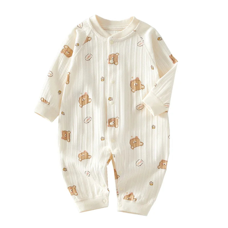 Unisex Strampler 0-24 Monate, 100% Baumwolle, Langarm