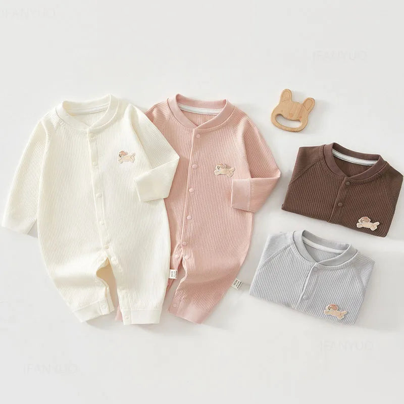 Unisex Baby Strampler 0–24 Monate, Langarm, 100% Baumwolle – Perfekt für Alltag & Schlaf