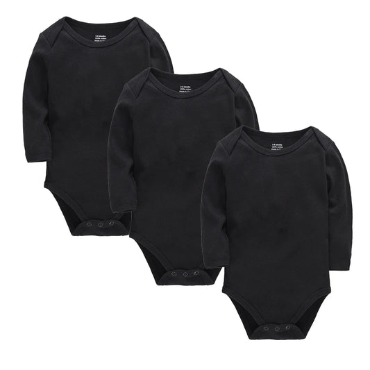 Unisex Baby Bodysuit 0-24 Monate, 100% Baumwolle, Langarm, 3er Pack – Komfort für Jungen und Mädchen
