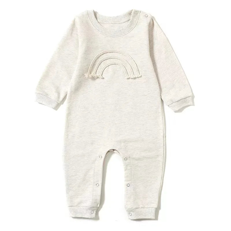 Unisex Strampler 0-24 Monate, 100% Baumwolle, Langarm