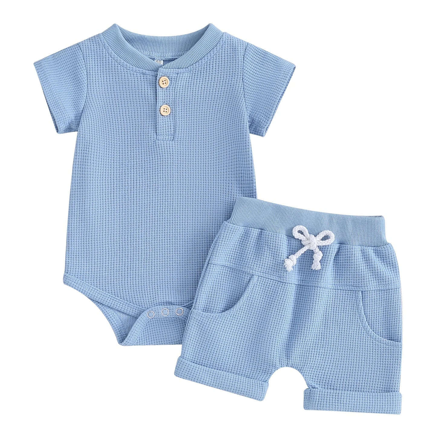 Jungen Baby-Set 0–24 Monate, Kurzarm – Set aus T-Shirt und Shorts