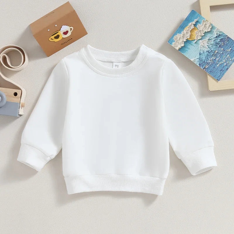 Pullover für Babys & Kleinkinder – Unisex Sweatshirt mit langen Ärmeln für Herbst und Frühling, für Jungen und Mädchen im Alter von 0–36 Monaten